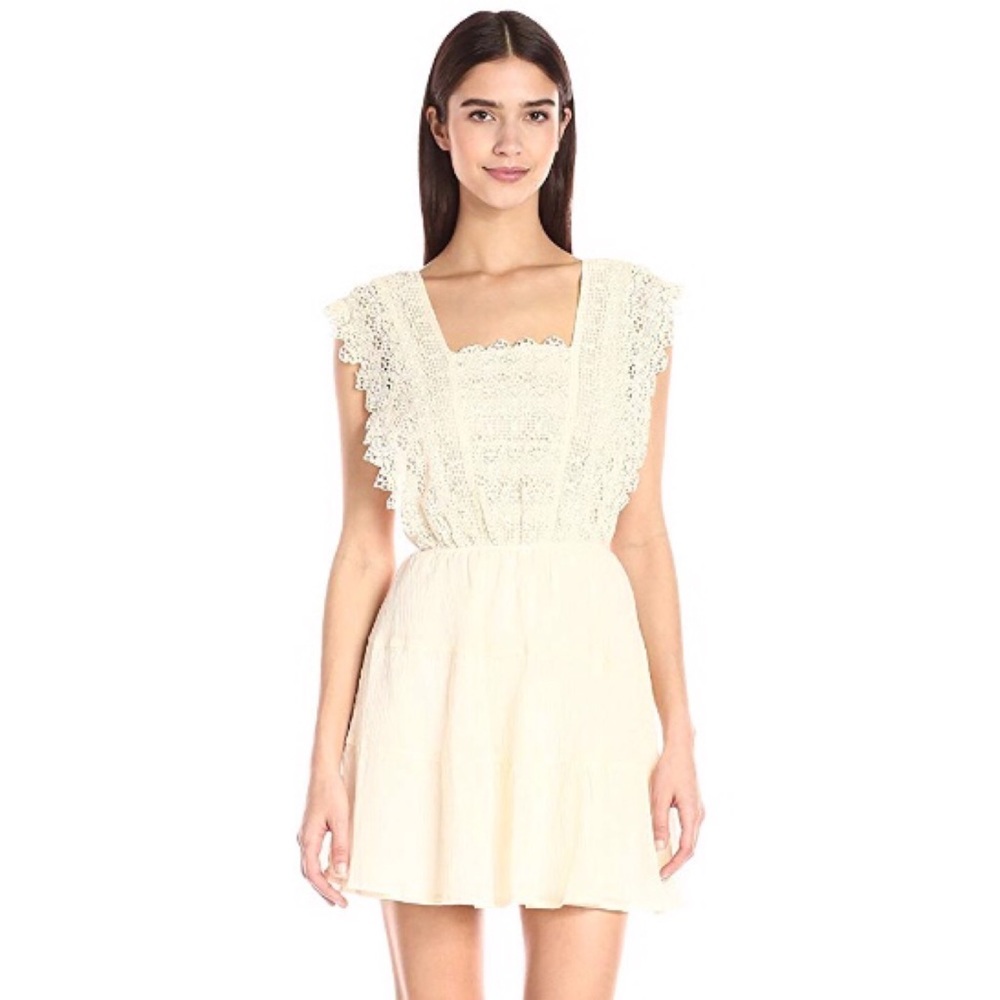 Sleeveless Flora Lace Bodice Fit and Flare Dress - Picture 1 of 6